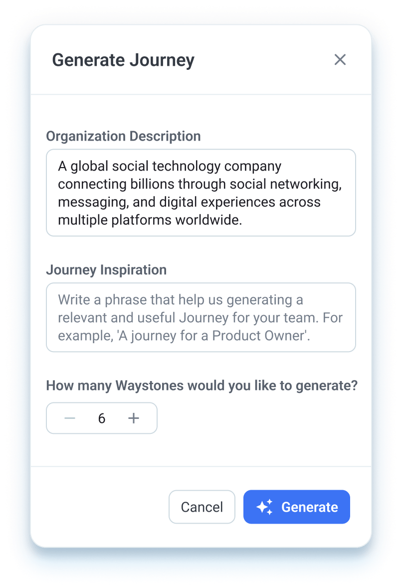 Generate Guide Posts Modal